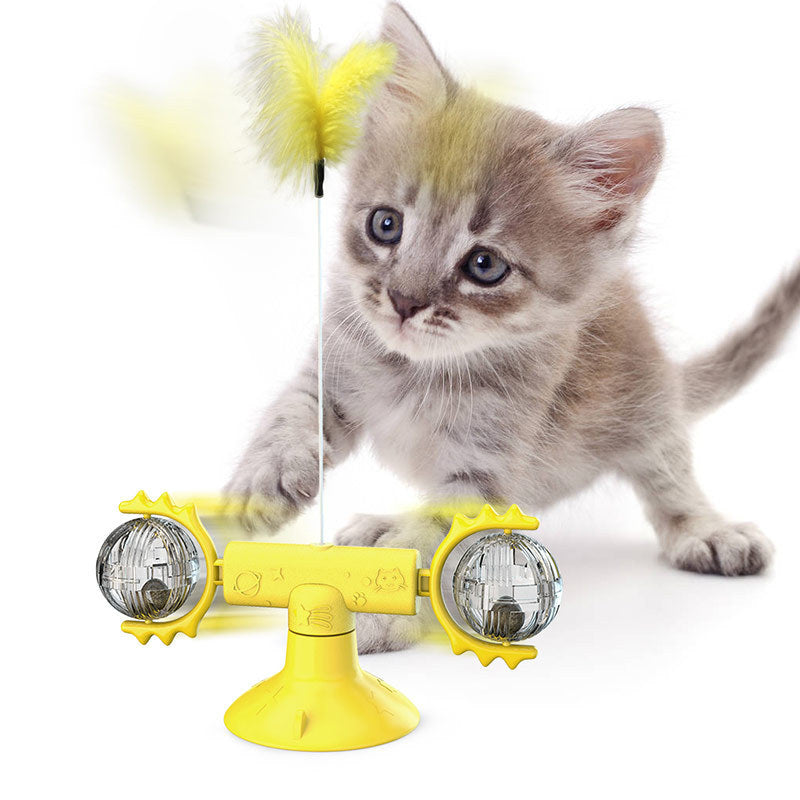 Rotating Windmill Multi-Function Cat Toys