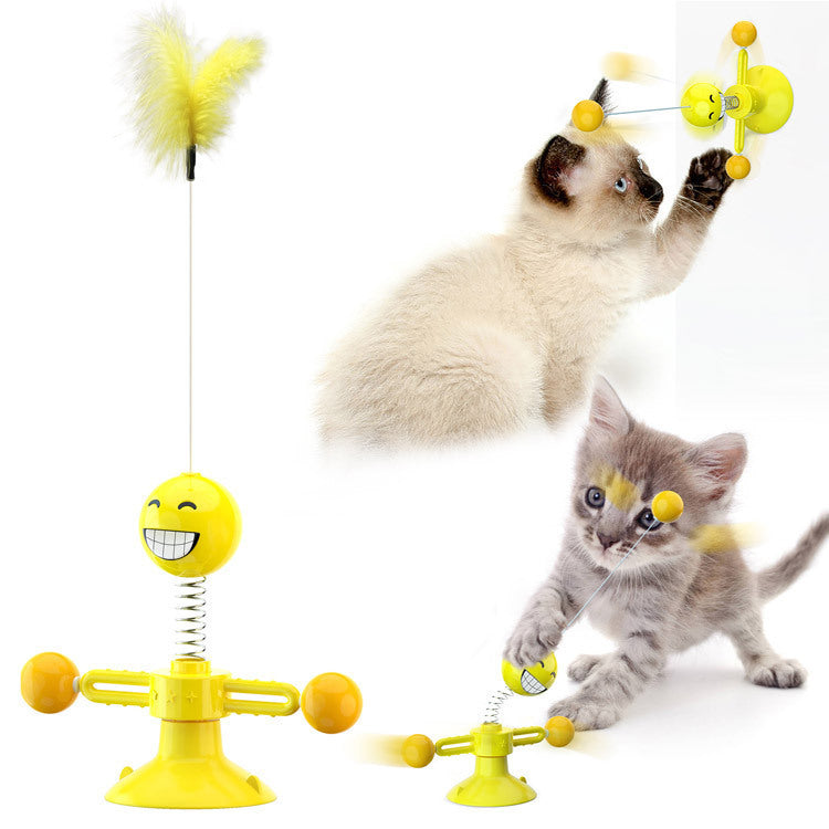 Rotating Windmill Multi-Function Cat Toys