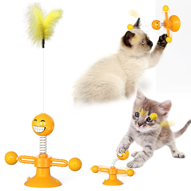 Rotating Windmill Multi-Function Cat Toys