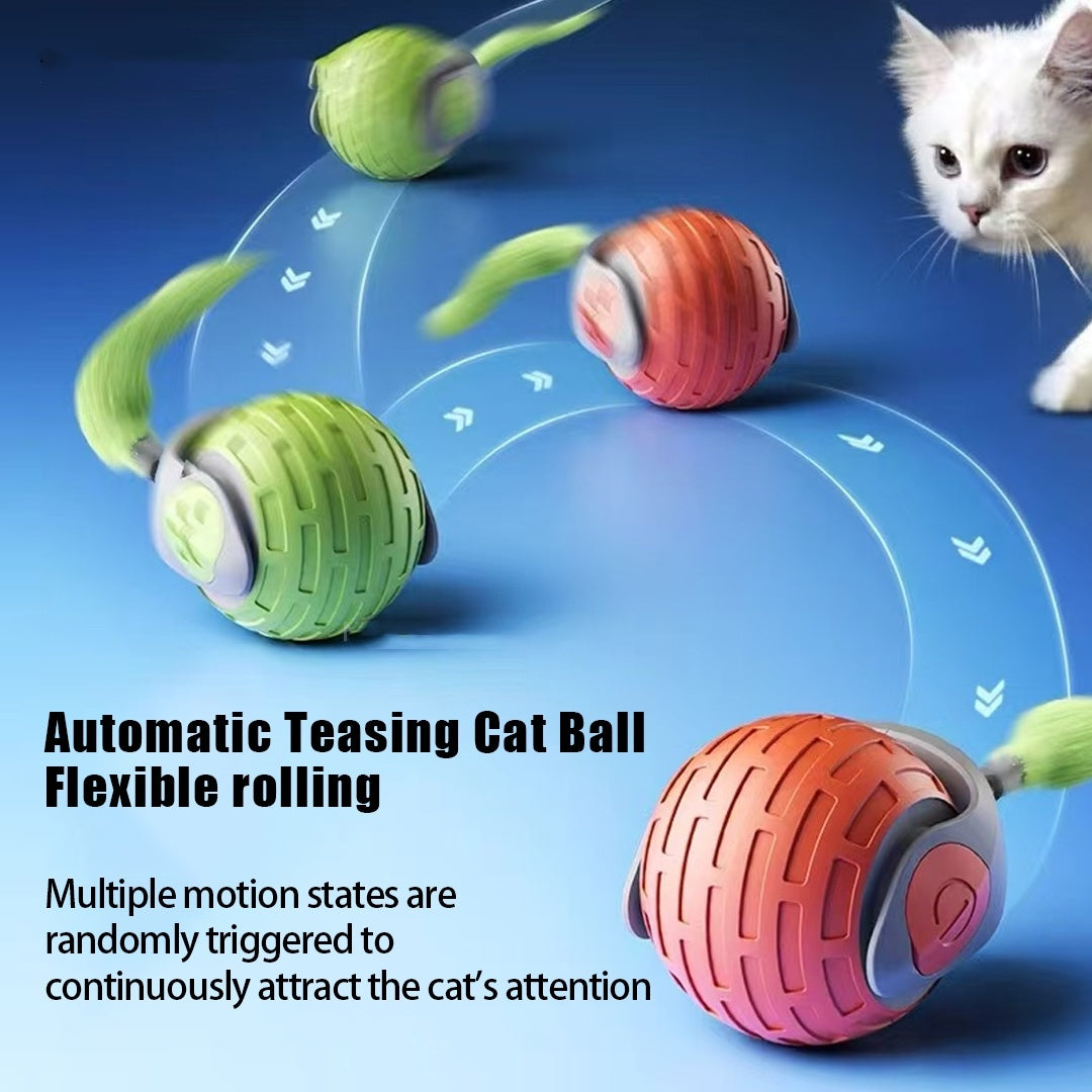 Rechargeable Intelligent Automatic Cat Toy: Rolling Ball